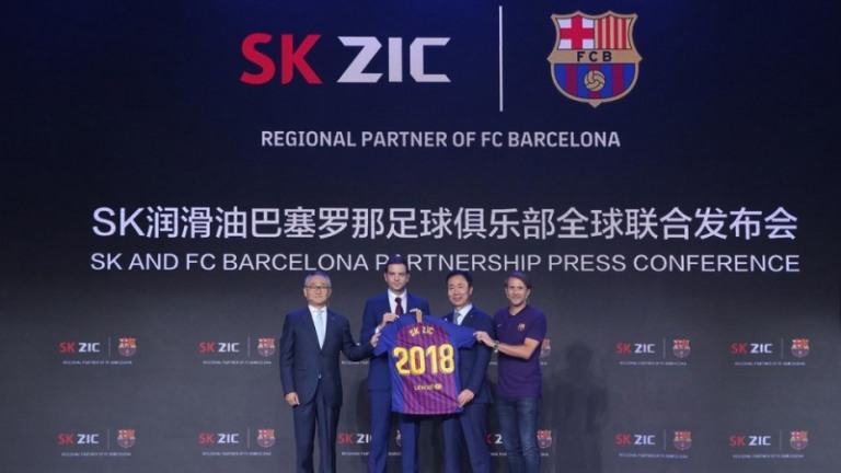 FC Barcelona fecha parceria com a SK Lubricants