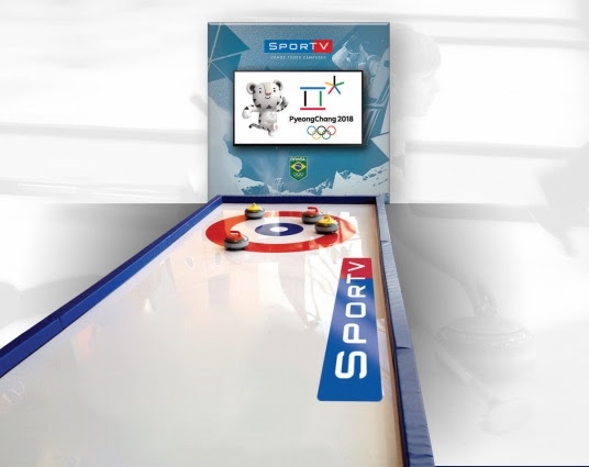 SporTV monta pista de curling para o público