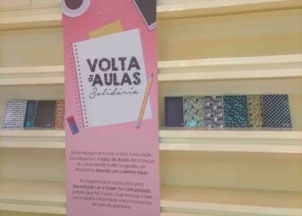 ‘Loja do Bem’ do Center Shopping Rio recebe doações de material escolar