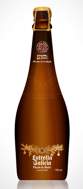 Estrella Galicia traz ao Brasil embalagem  especial de Natal