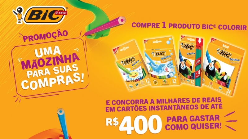 "Compre & Ganhe" na ação promo de BIC