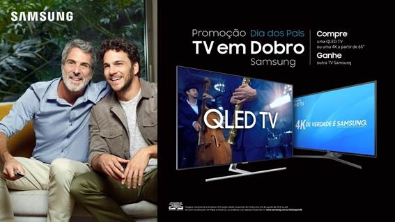 Dia dos Pais tem promoção de TVs da Samsung