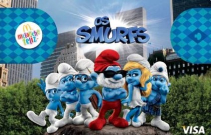 Smurfs invadem o McDonald’s