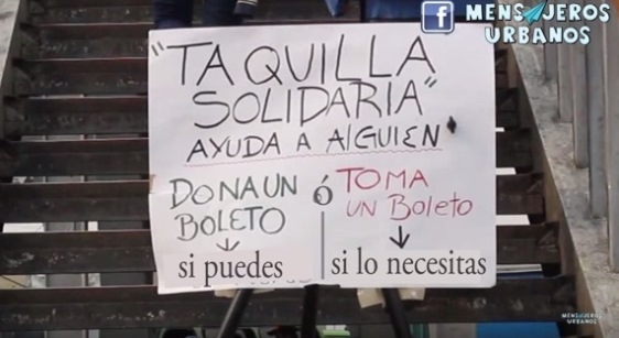 Acción Social en el metro de Mexico para ayudar personas desconocidas Acción Social en el metro de Mexico para ayudar personas desconocidas
