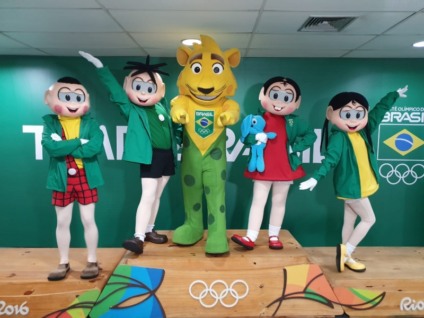 Turma da Mônica visita o CT Time Brasil