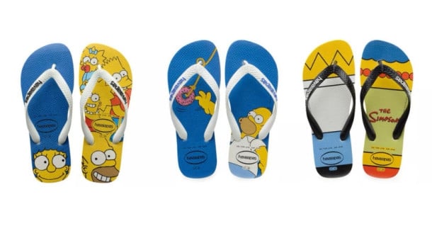 Simpsons estampam nova coleção da Havaianas