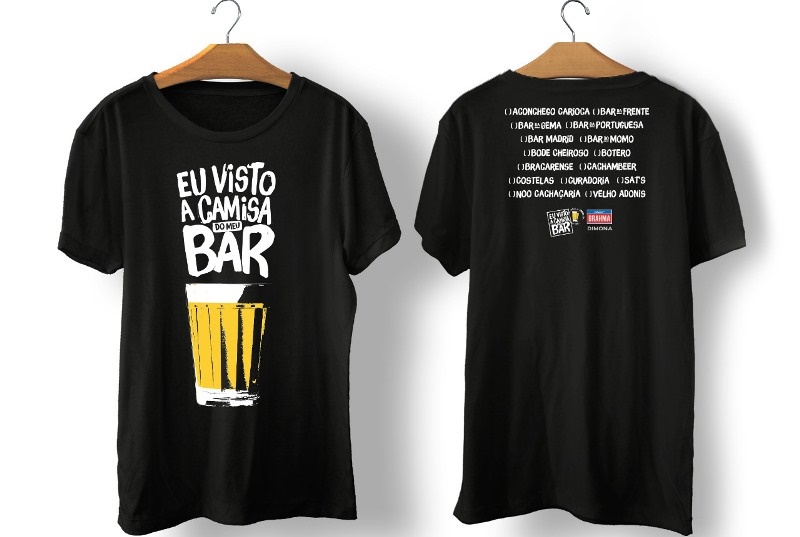 Ambev e Dimona colocam em ação 'Eu visto a camisa do meu bar