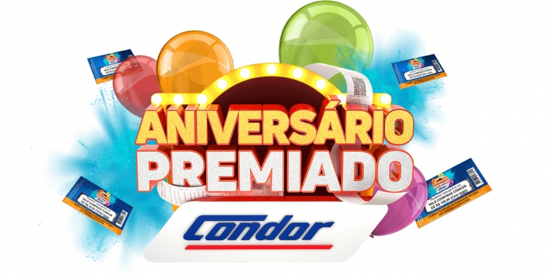 Condor comemora 44 anos com promoção “Aniversário Premiado Condor”