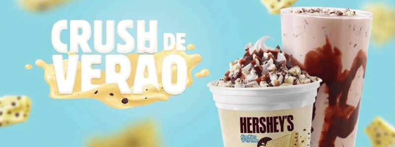Burger King e Hershey's protagonizam crush de verão Burger King e Hershey's protagonizam crush de verão