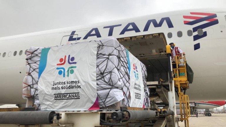 Americanas e Latam juntas em ação social