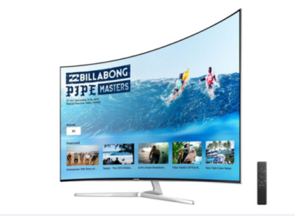 Aplicativo da Liga Mundial de Surfe exclusivo nas Smart TVs Samsung