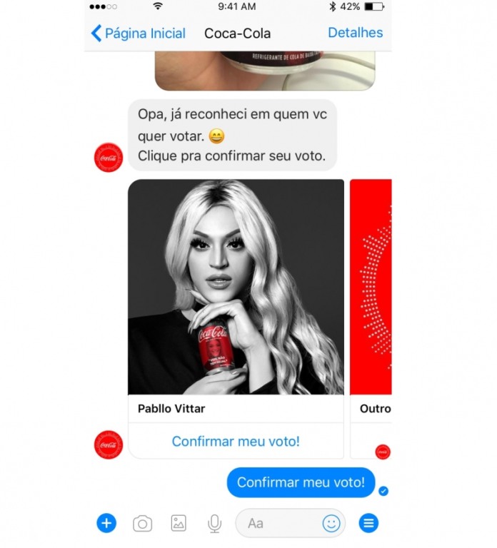 Coca-Cola coloca chatbot para engajamento com a promoção Fan Feat