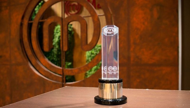 Troféu do MasterChef Brasil 2019 em cena