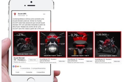 Ducati ativa Monster no digital