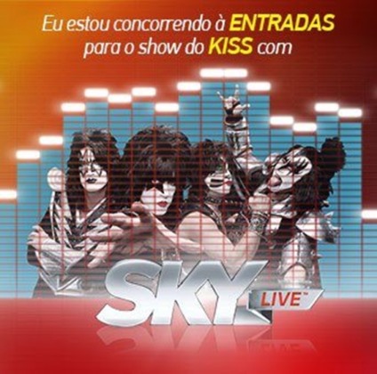 SKY Live realiza ação promo no show do Kiss