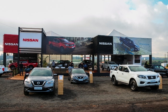 Estande da Nissan na Agrishow destaca a Frontier