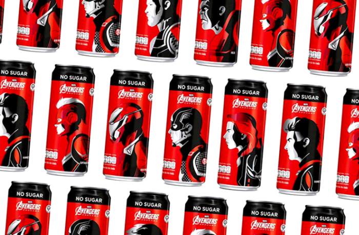 Embalagem promocional da Coca-Cola traz "Vingadores"