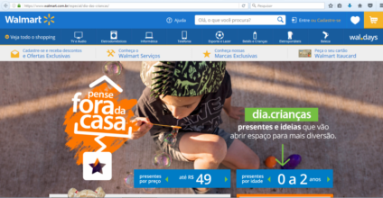 Walmart.com,campanha do Dia das Crianças incentiva diversão fora de casa