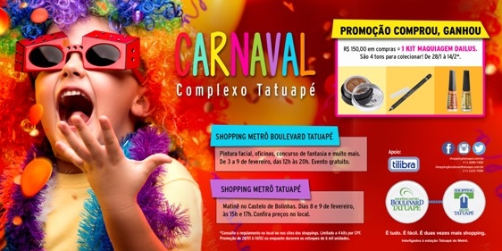 Comprou, ganhou na ação promo do Complexo Tatuapé