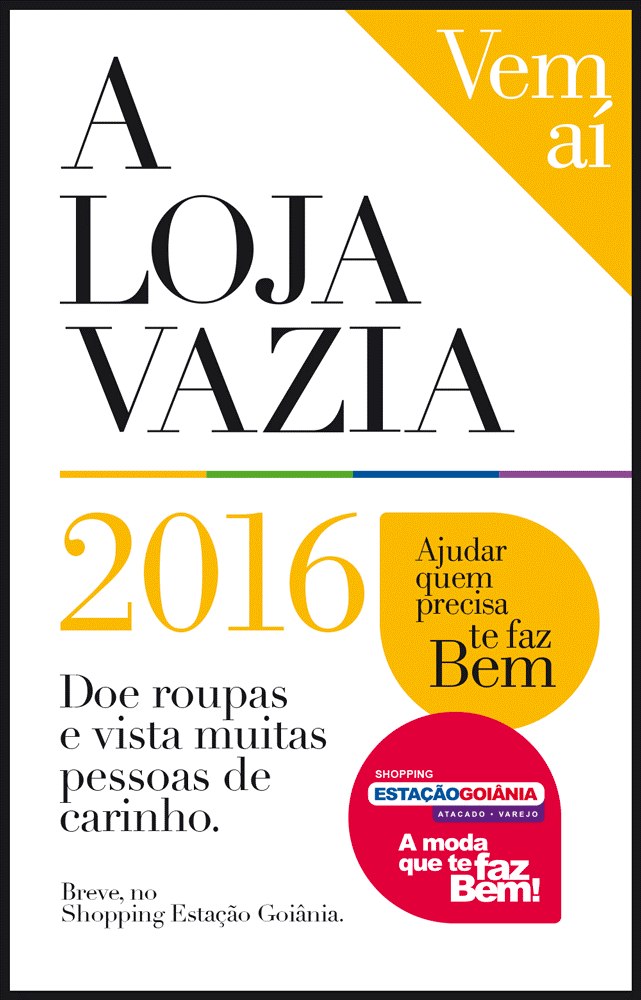 A Loja Vazia ajuda instituições de Goiânia