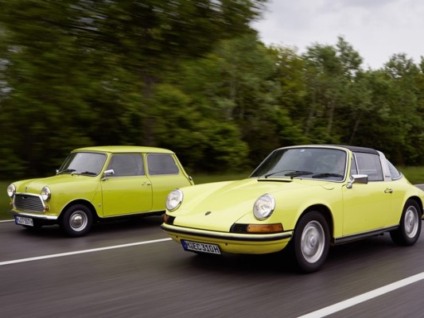 Mini homenageia Porsche em sessão de fotos