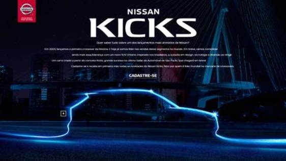 Nissan Kicks ganha hotsite para clientes