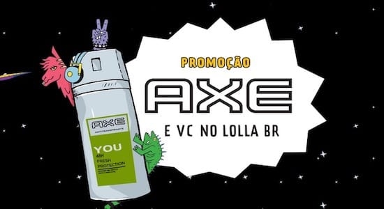 Axe premiará com ingressos para Lollapalooza 2018