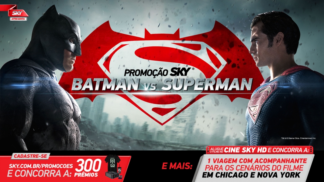 Sky leva clientes para os EUA para promover Batman vs Superman