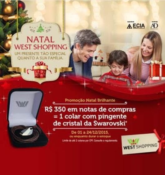 West Shopping premiará clientes com Cristais da Swarovski