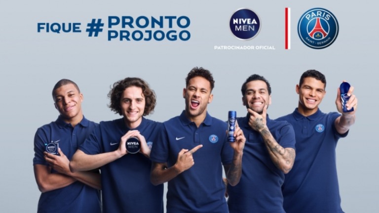 Portal de Nivea ativa patrocínio ao PSG