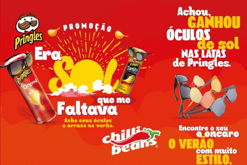 Pringles e Chilli Beans se unem no verão