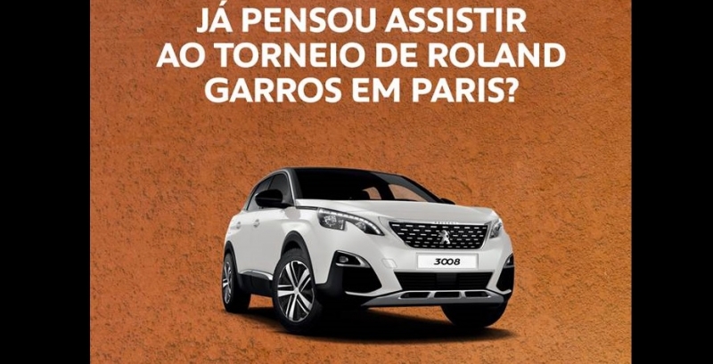 Peugeot leva você para assistir ao torneio de Roland Garros