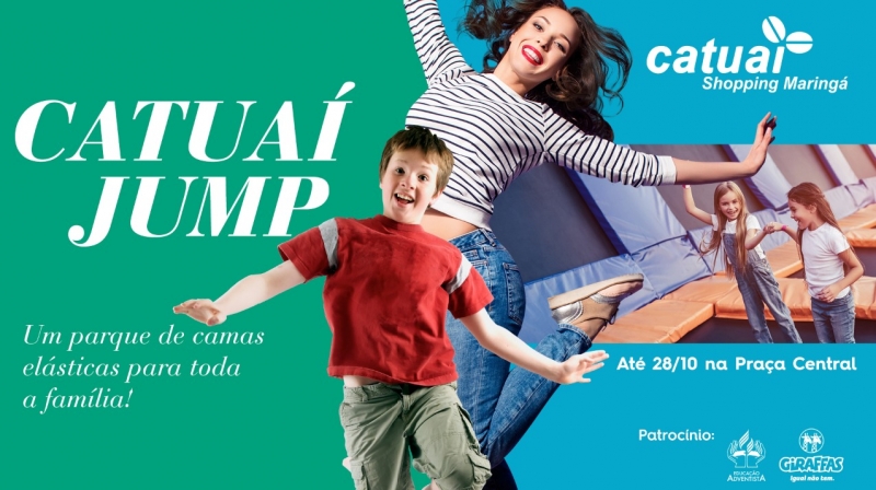 Complexo de trampolins chega ao Catuaí Maringá