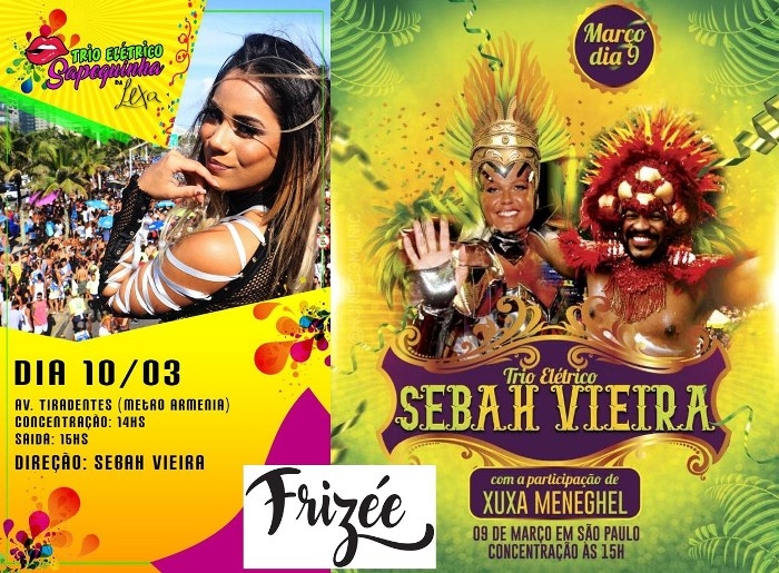 Frizée Cereser faz ação promocional de Carnaval