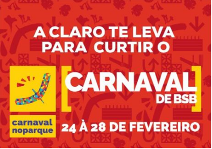 Claro leva clientes para curtir o Carnaval no Parque
