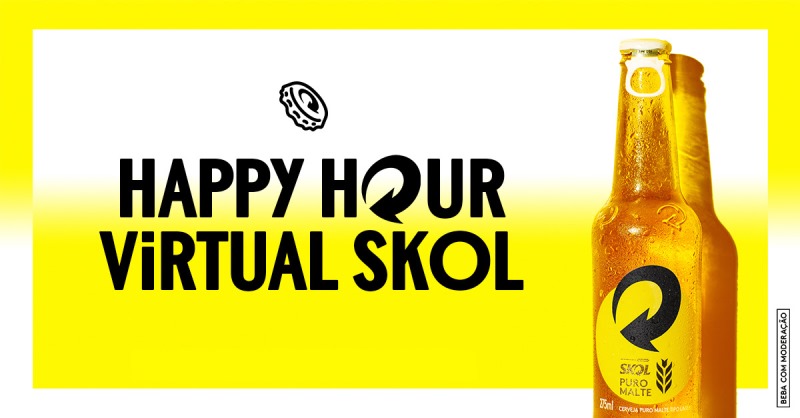 Skol cria solução para manter o tradicional happy hour