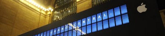 Apple inaugurou na principal estação de Nova York