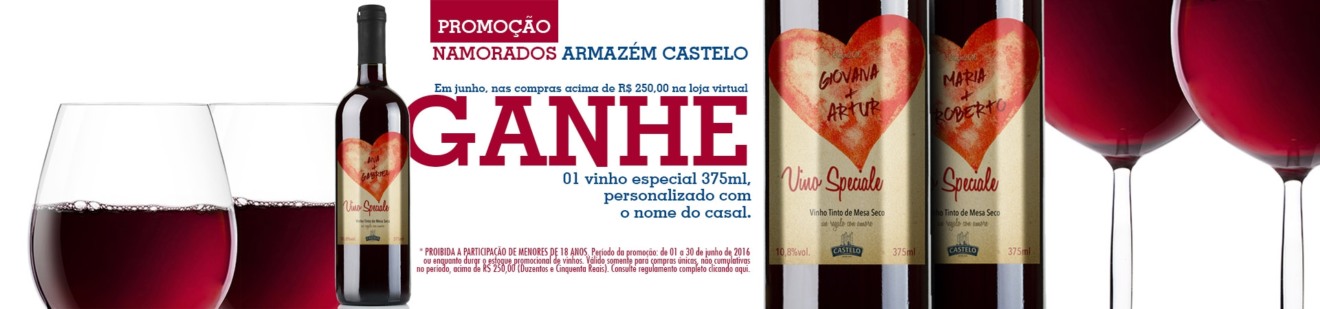 Loja virtual da Castelo Alimentos realiza promoção no mês dos namorados Loja virtual da Castelo Alimentos realiza promoção no mês dos namorados
