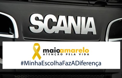 Maio Amarelo tem cobranding entre CCR e Scania