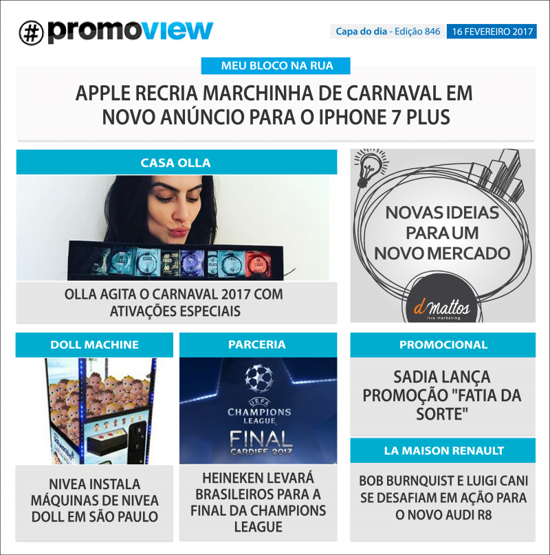 Capa do dia. Os destaques do mercado promo, só no Promoview!