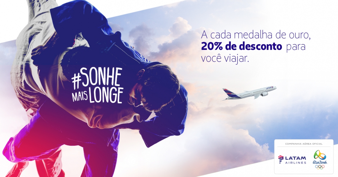 Patrocinadora dos Jogos Olímpicos, LATAM Airlines premiará consumidores