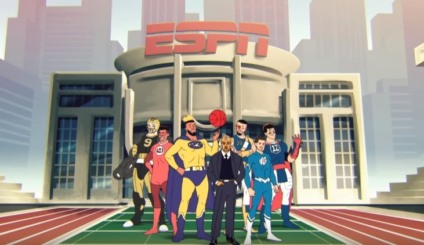 ESPN transforma atletas em super-heróis