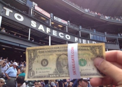 Dollars rain down on Mariners crowd
