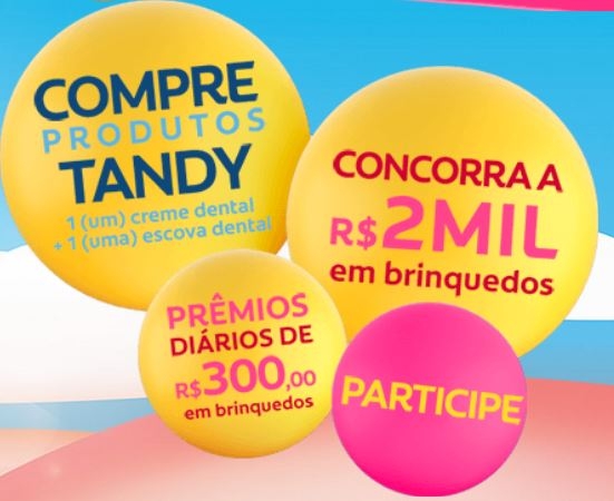 Promoção Tandy sorteia R$ 2 Mil em brinquedos