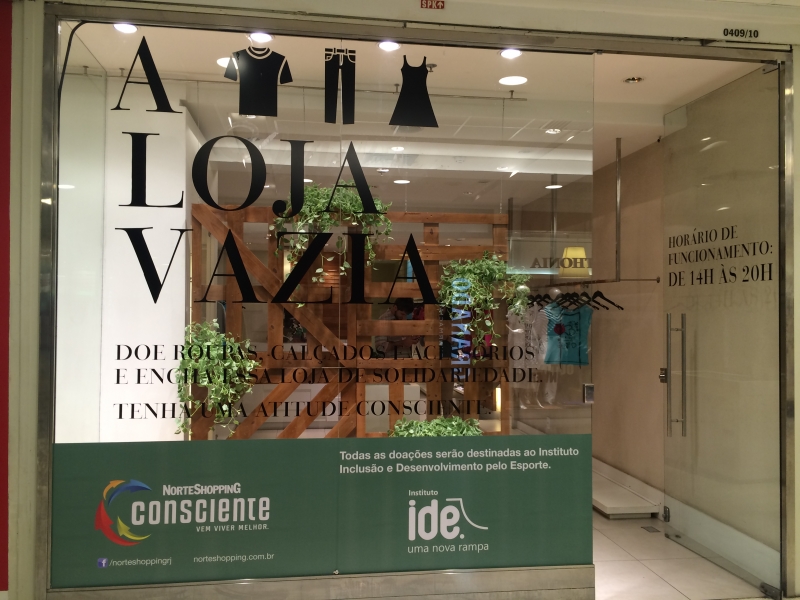 Projeto Loja Vazia no NorteShopping levará solidariedade para Jardim Gramacho