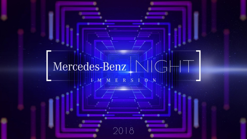 Netza comanda o Mercedes-Benz Night - Immersion