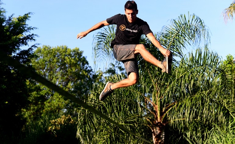 Atletas intensificam ritmo de treinos para o Campeonato Paranaense de Slackline