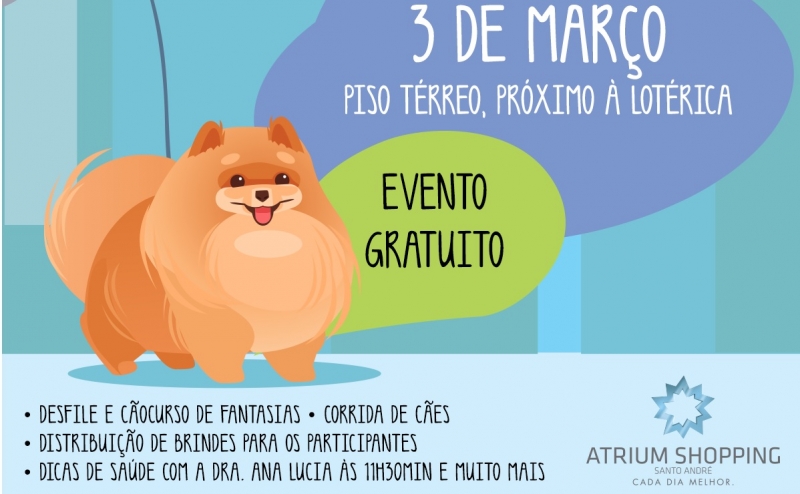 Atrium promove encontro de cães da raça Spitz