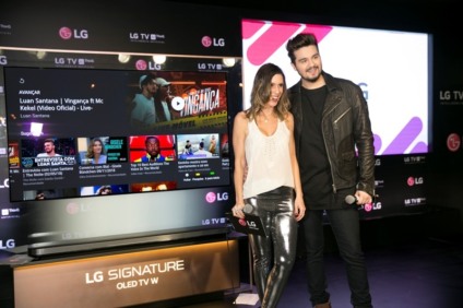 Luan Santana participa de evento de TVS LG com AI