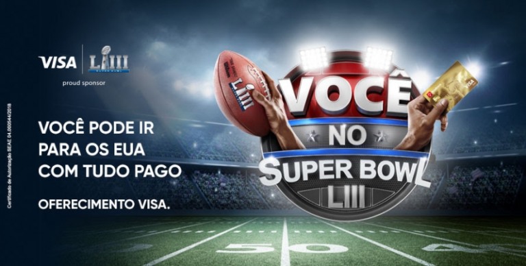 Visa e Bradesco sorteiam ingressos VIP para Super Bowl LIII